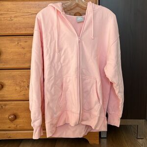 NWT - TNA CozyAF BF Primrose Pink Zip Up Hoodie